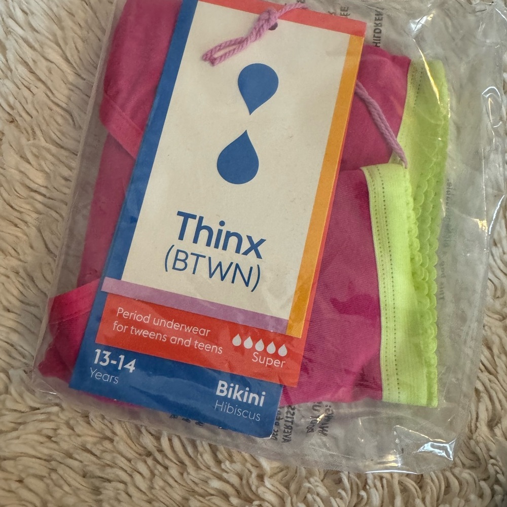 Thinx Period underwear size 13/14 - new in package. 4 pairs